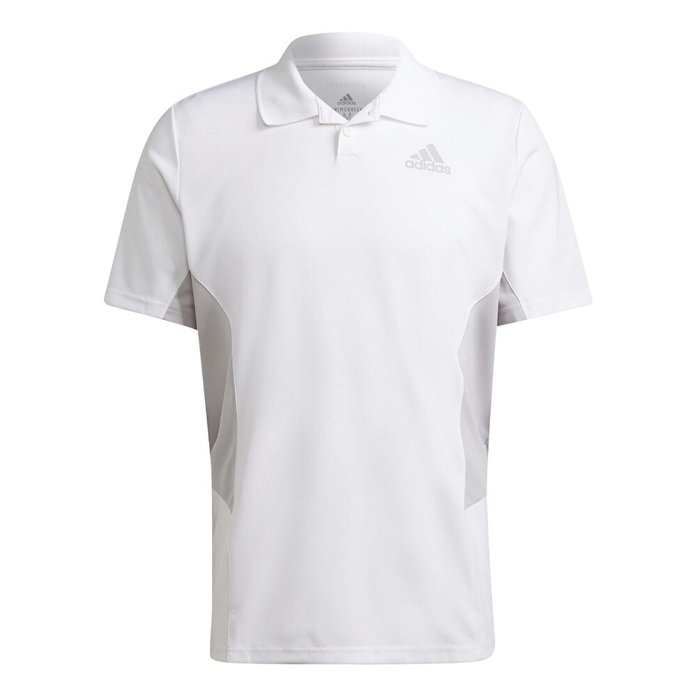 adidas Pique Polo Hommes - Blanc , Gris