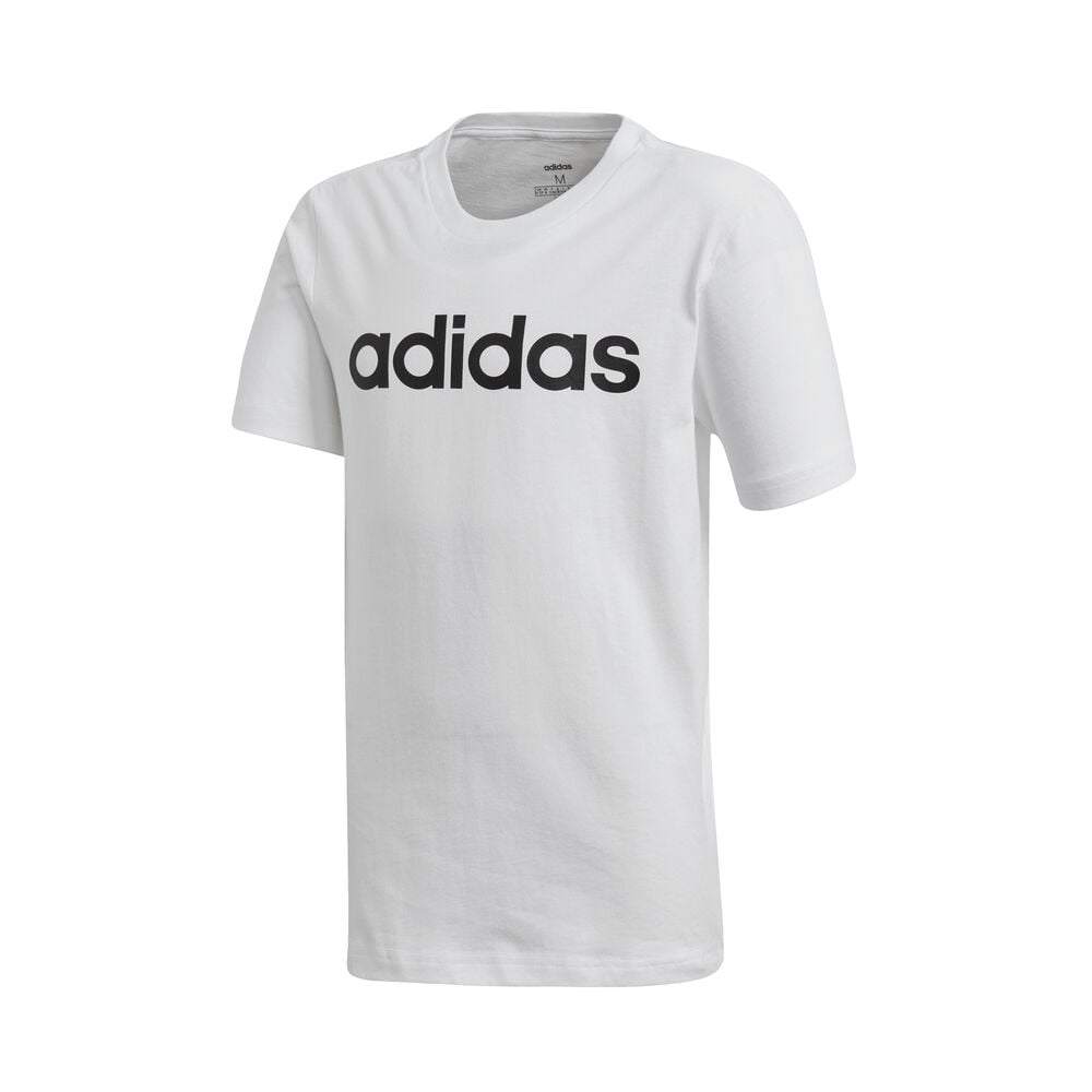 adidas Essentials Linear T-shirt Garçons - Blanc , Noir