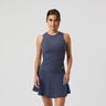 Ace Pocket Ribbed Débardeur Tank Top Femmes-Bleu Gris