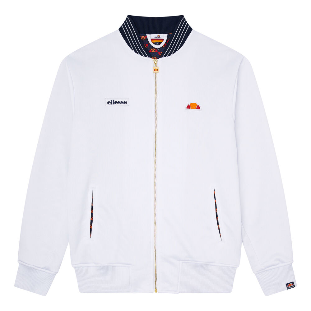 Ellesse Sirola Veste De Survêtement Hommes - Blanc , Bleu Foncé