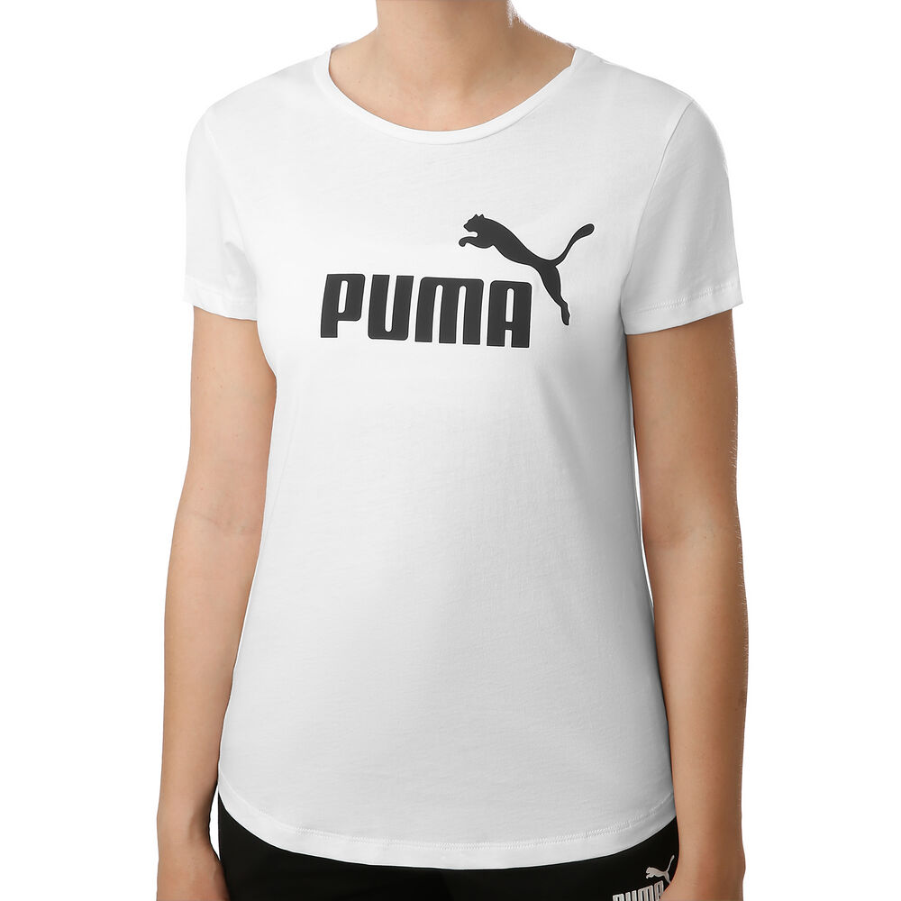 Puma Essential Logo T-shirt Femmes - Blanc , Noir