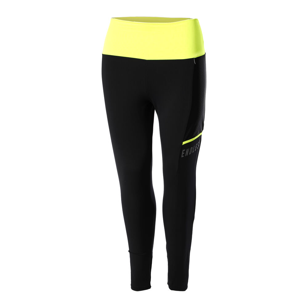 Endless Fit Pocket Collant Tight Femmes - Noir , Jaunes Fluo