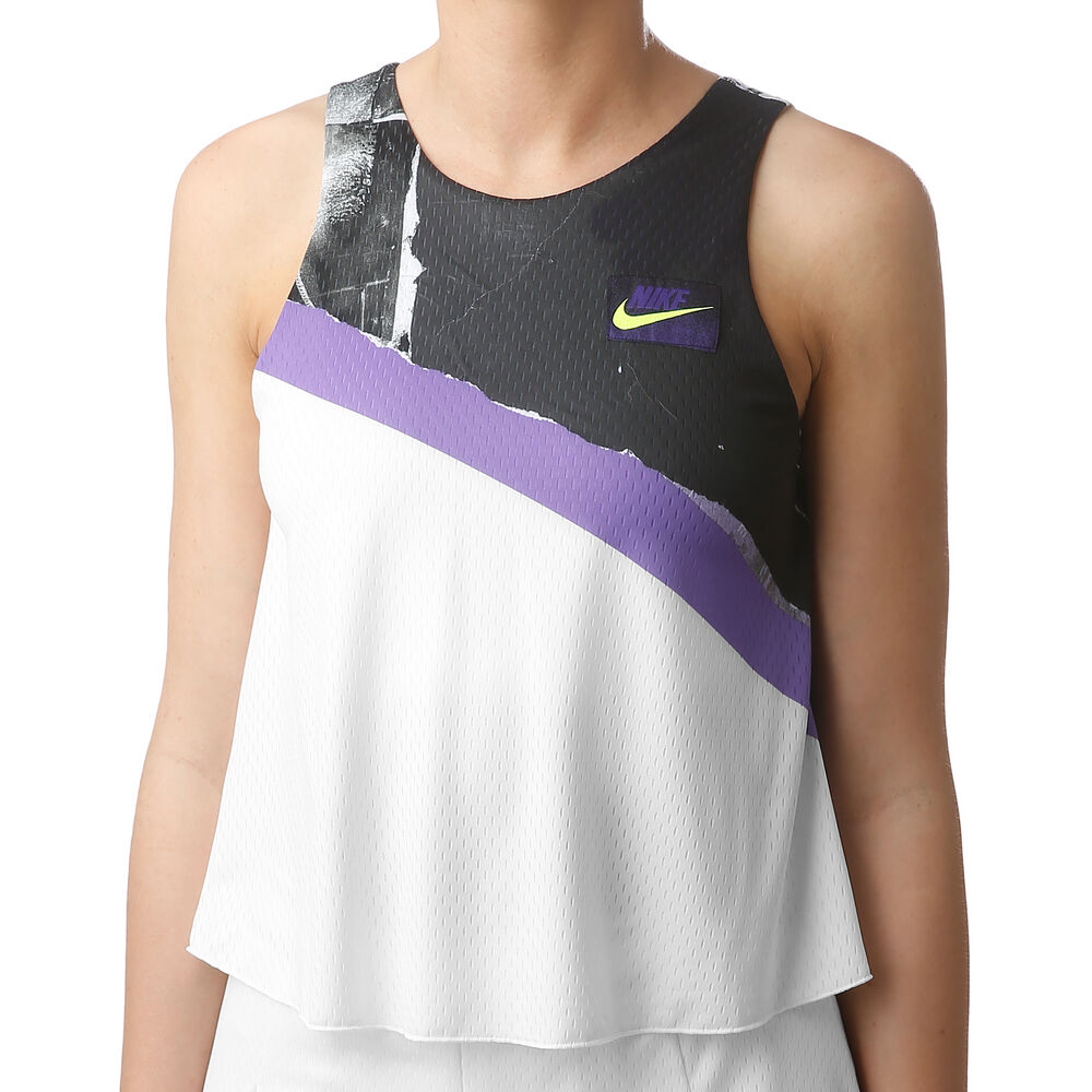 Nike Court 2in1 Débardeur Tank Top Femmes - Blanc , Noir