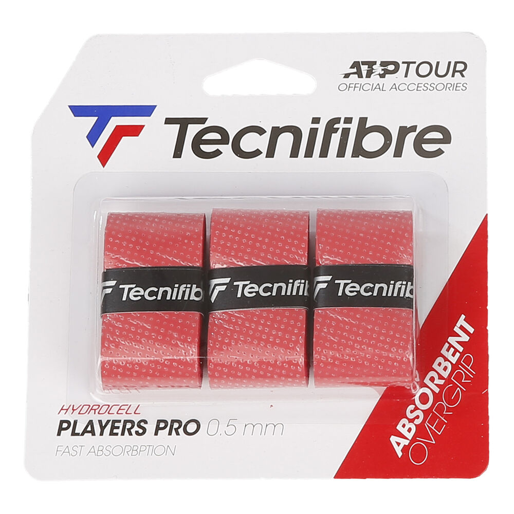 Tecnifibre Players Pro 3er Pack De 3 - Rouge