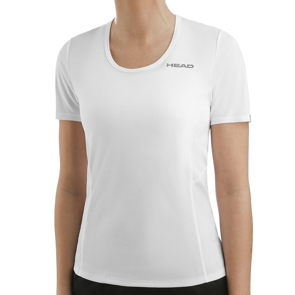 HEAD Club Tech T-shirt Femmes - Blanc , Argent