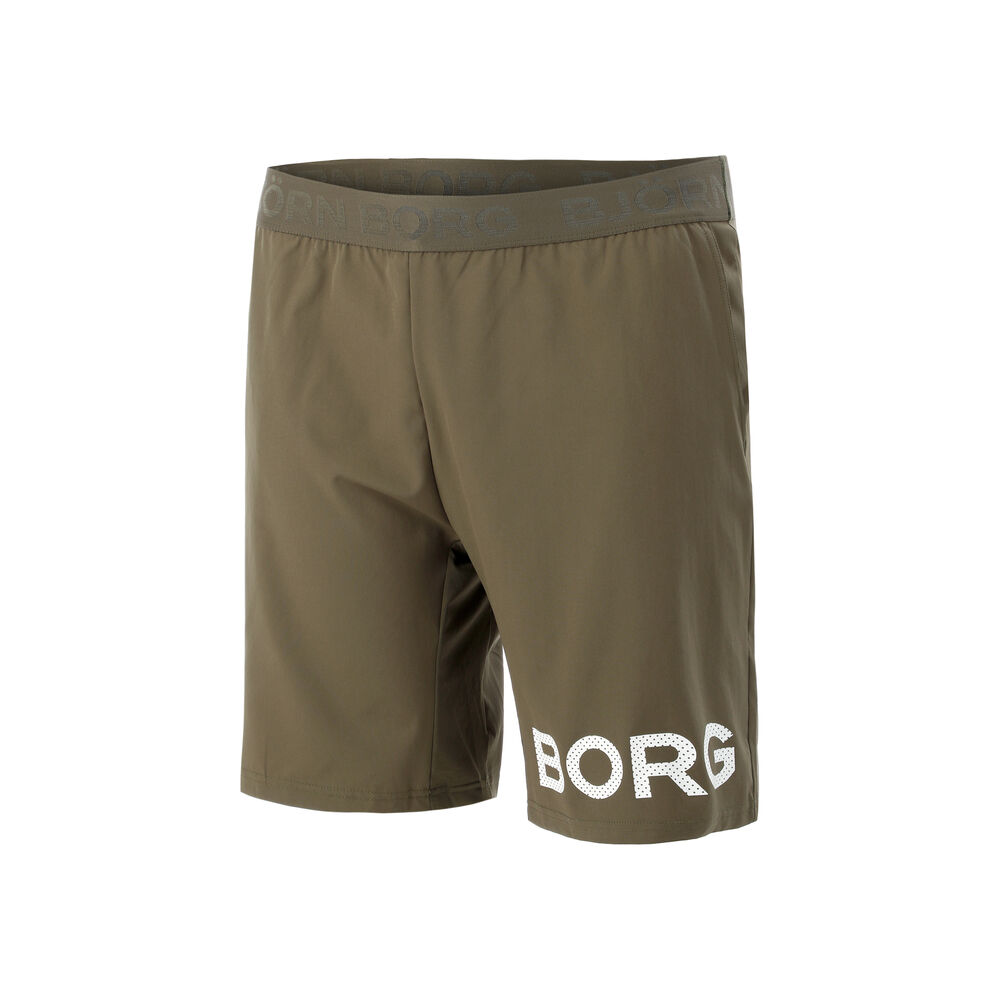Björn Borg Borg Shorts Hommes - Vert Olive , Blanc