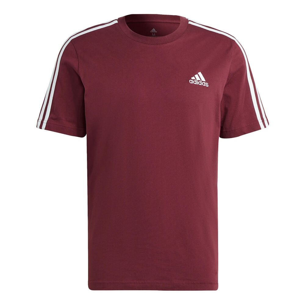adidas 3-Stripes T-shirt Hommes - Rouge Foncé