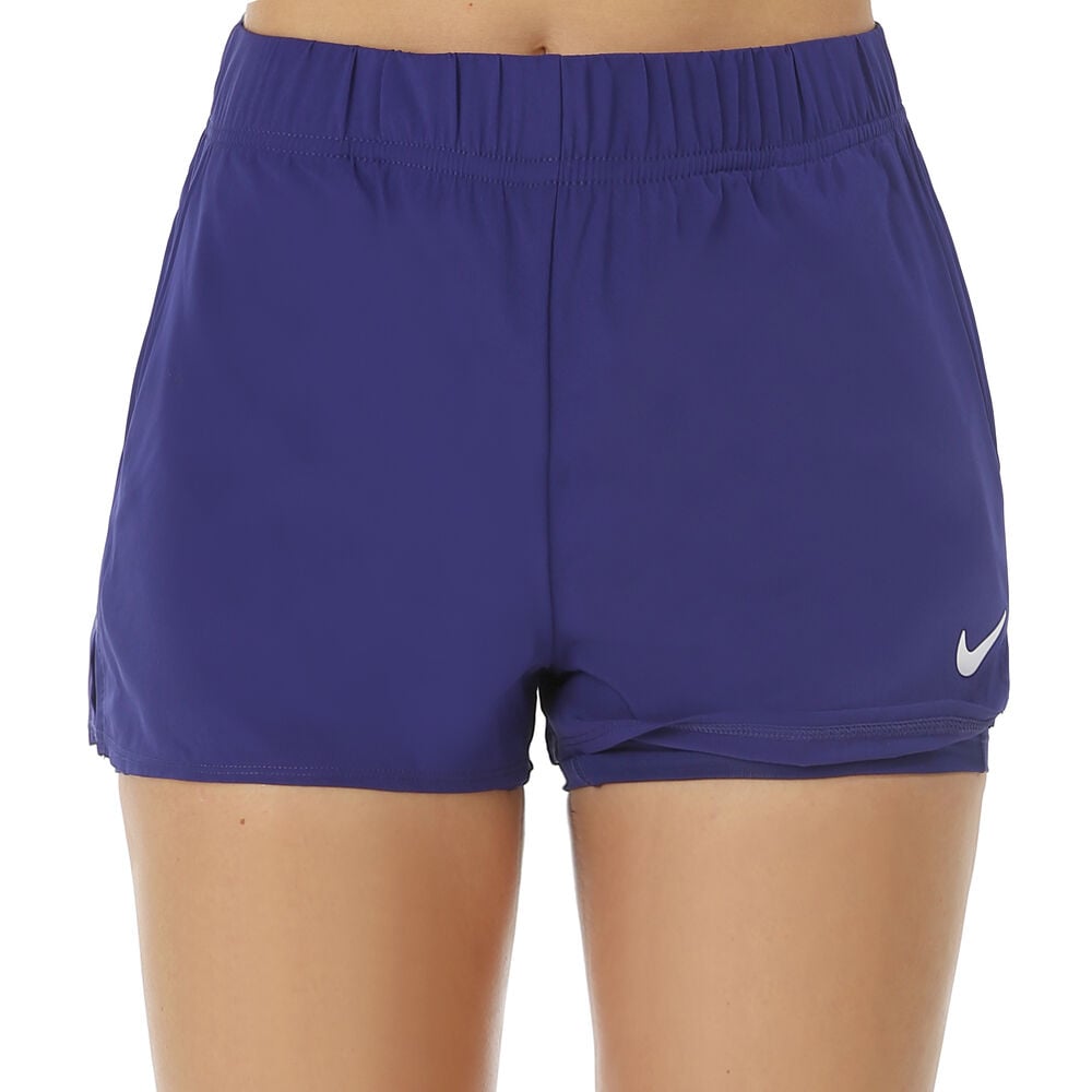 Nike Court Flex Shorts Femmes - Violet , Blanc