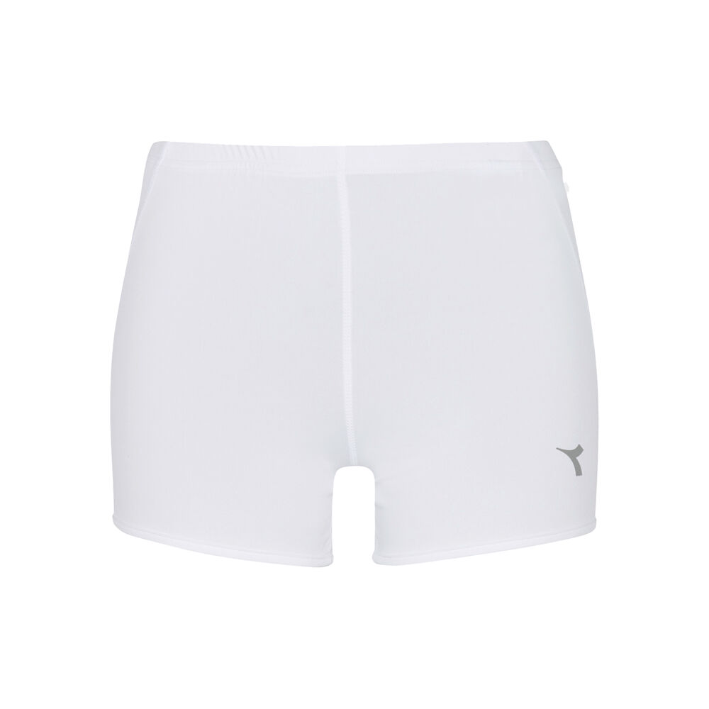 Diadora Short Avec Poche-balles Femmes - Blanc , Argent
