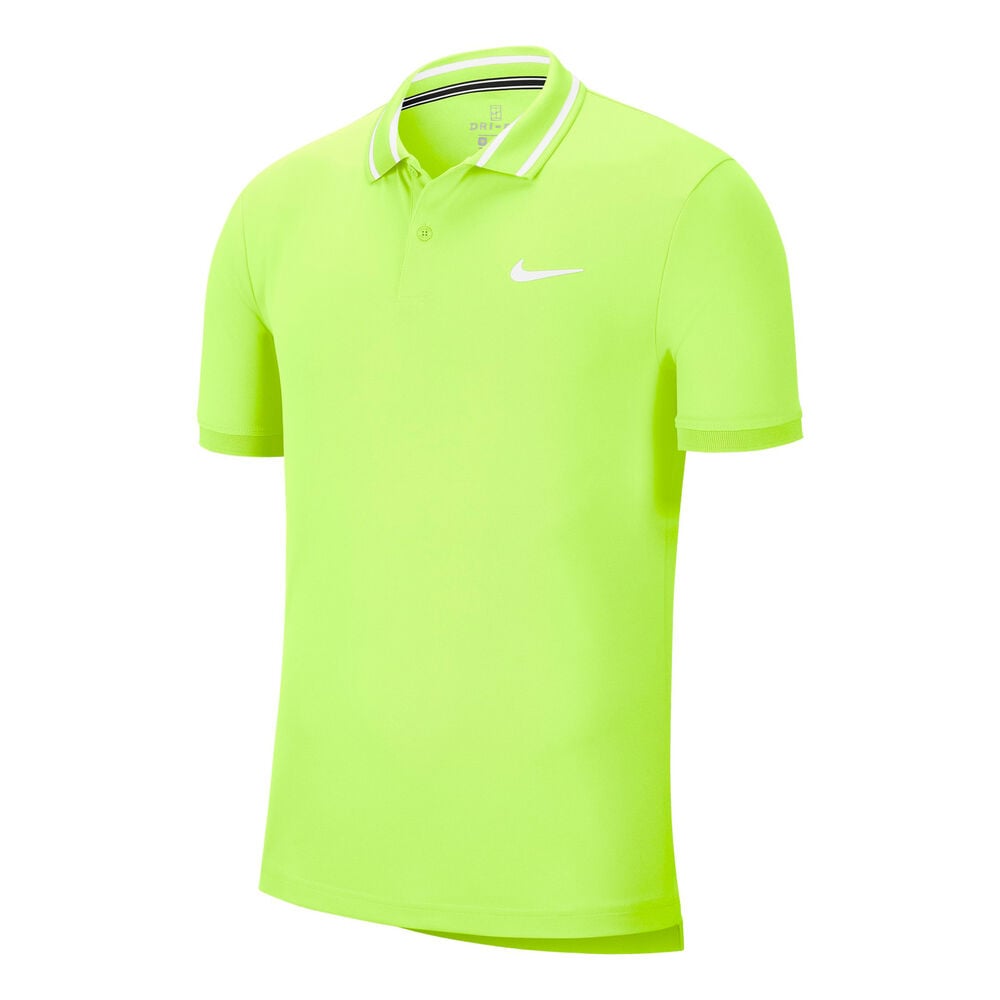 Nike Court Dri-Fit Polo Hommes - Vert Fluo , Blanc