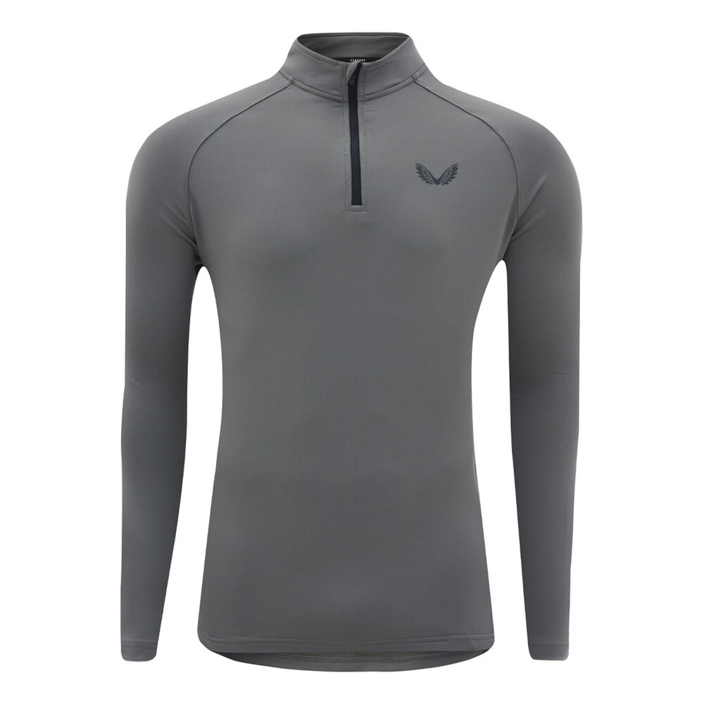 Castore Quarter Zip Haut Manches Longues Hommes - Gris