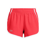 Vêtements Under Armour Under Armour Fly By 3in Short De Running Femmes-Rouge,Blanc