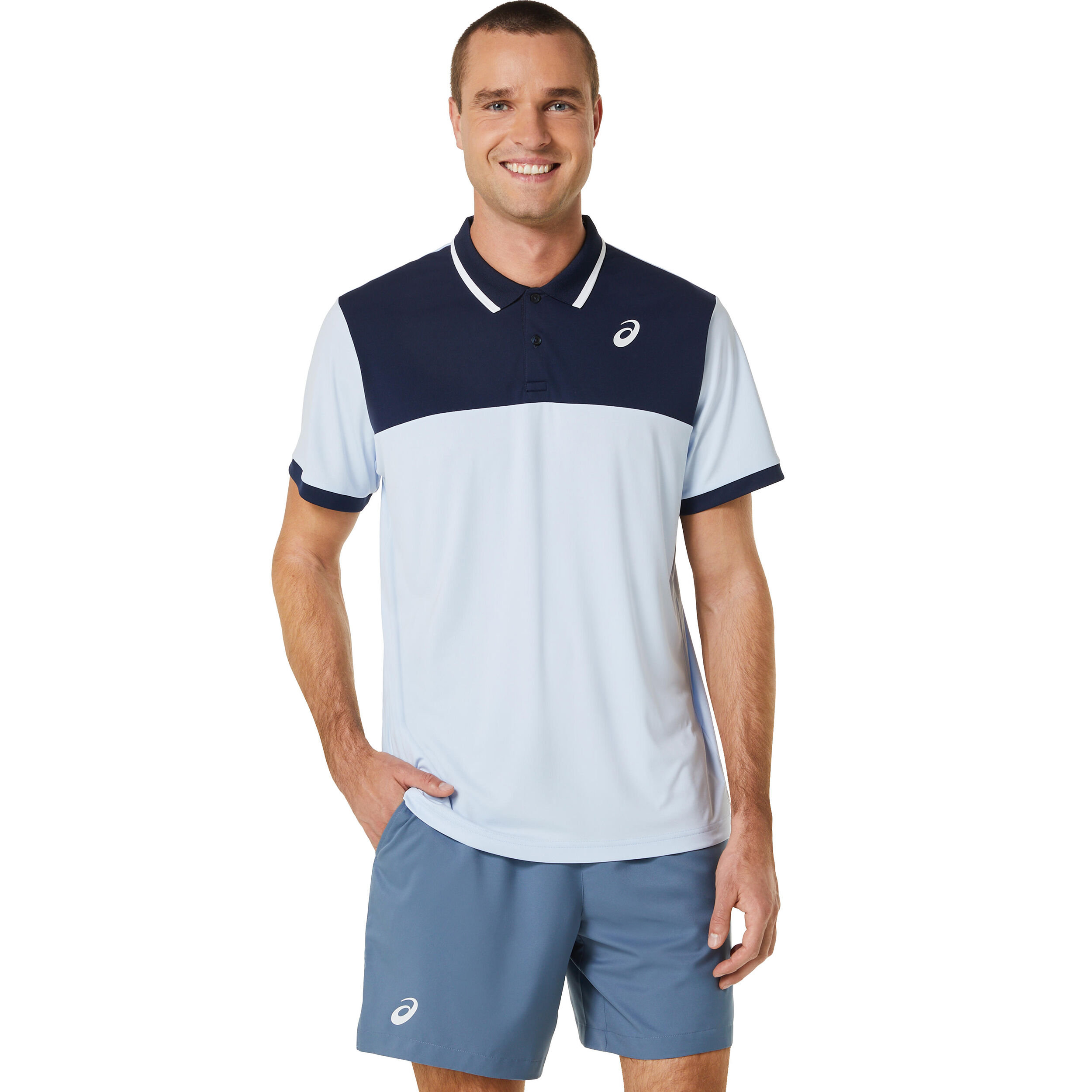 Polo asics homme bleu new arrivals