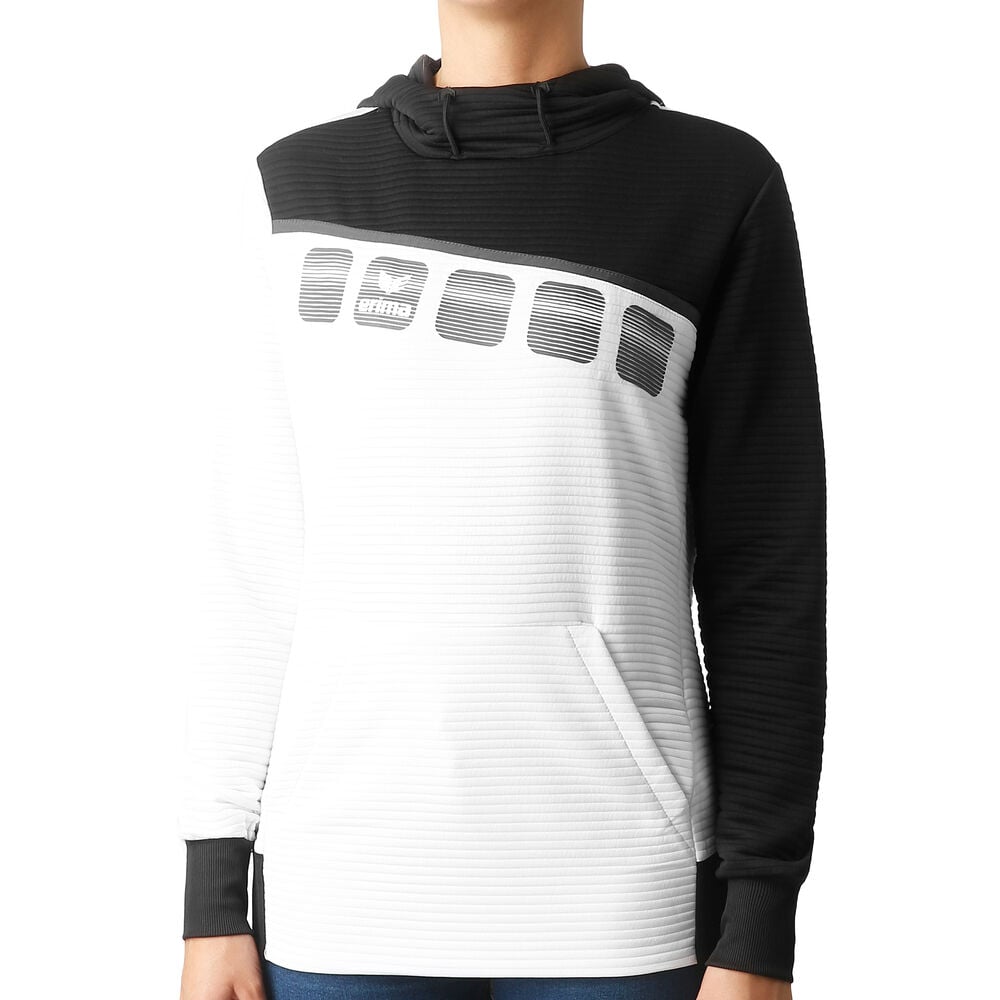 Erima 5-C Sweat à Capuche Femmes - Blanc , Noir