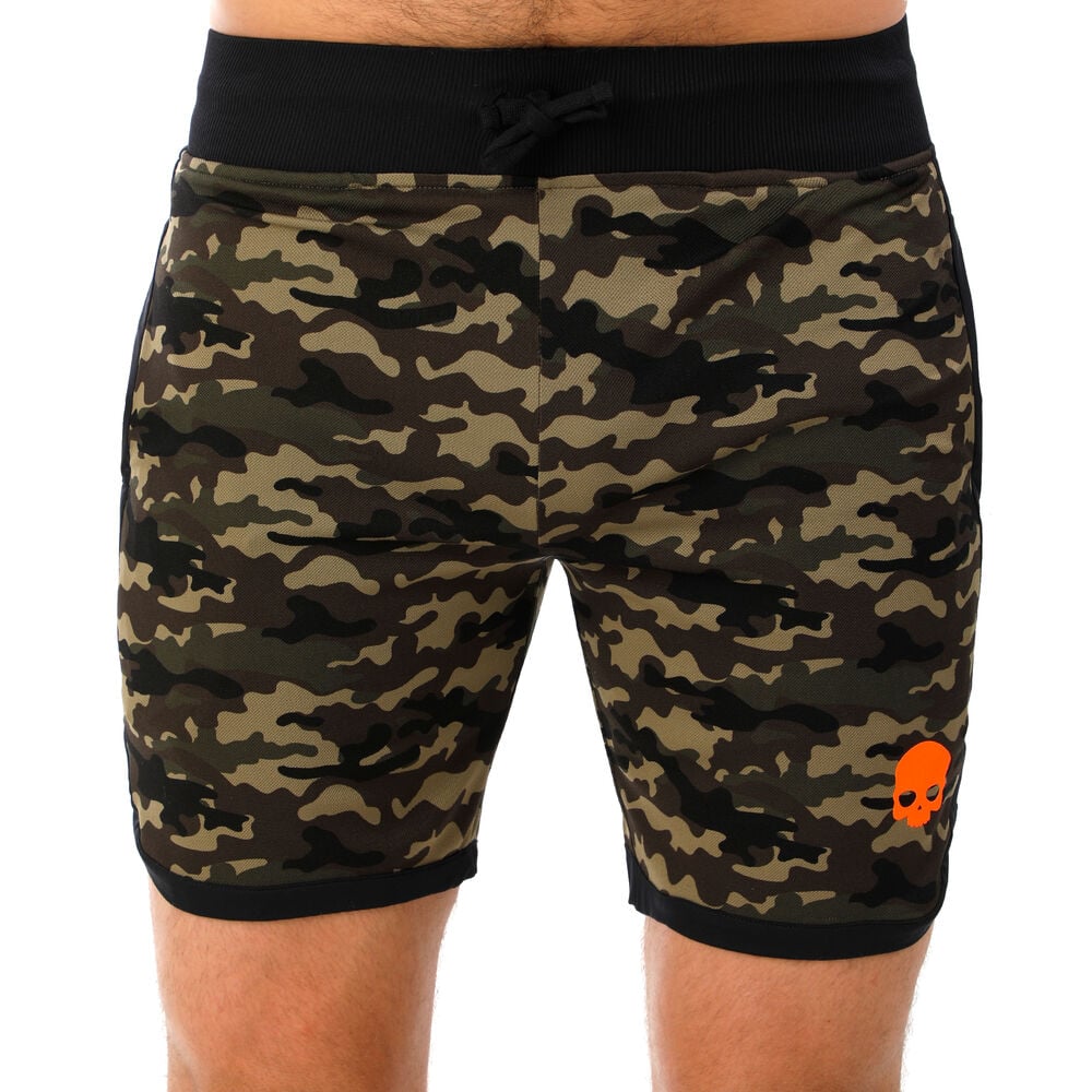 Hydrogen Printed Tech Shorts Hommes - Vert Olive , Kaki