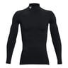 Coldgear Comp Mock Haut Manches Longues Hommes-Noir