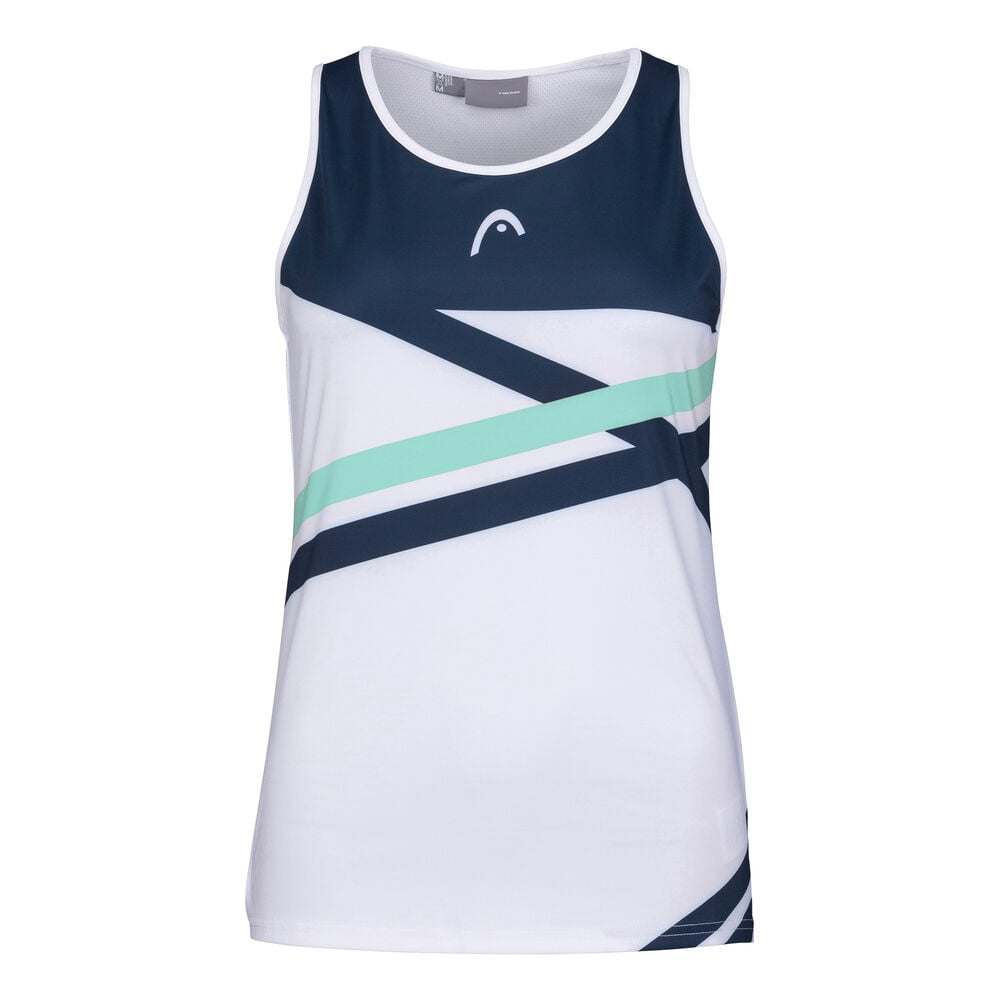 HEAD Performance Débardeur Tank Top Femmes - Blanc , Bleu Foncé