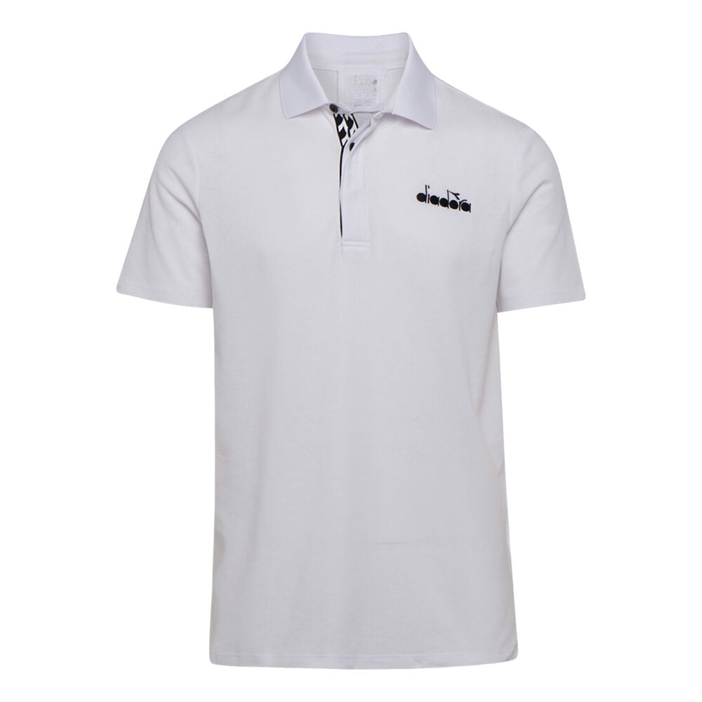 Diadora Statement Polo Hommes - Blanc , Noir