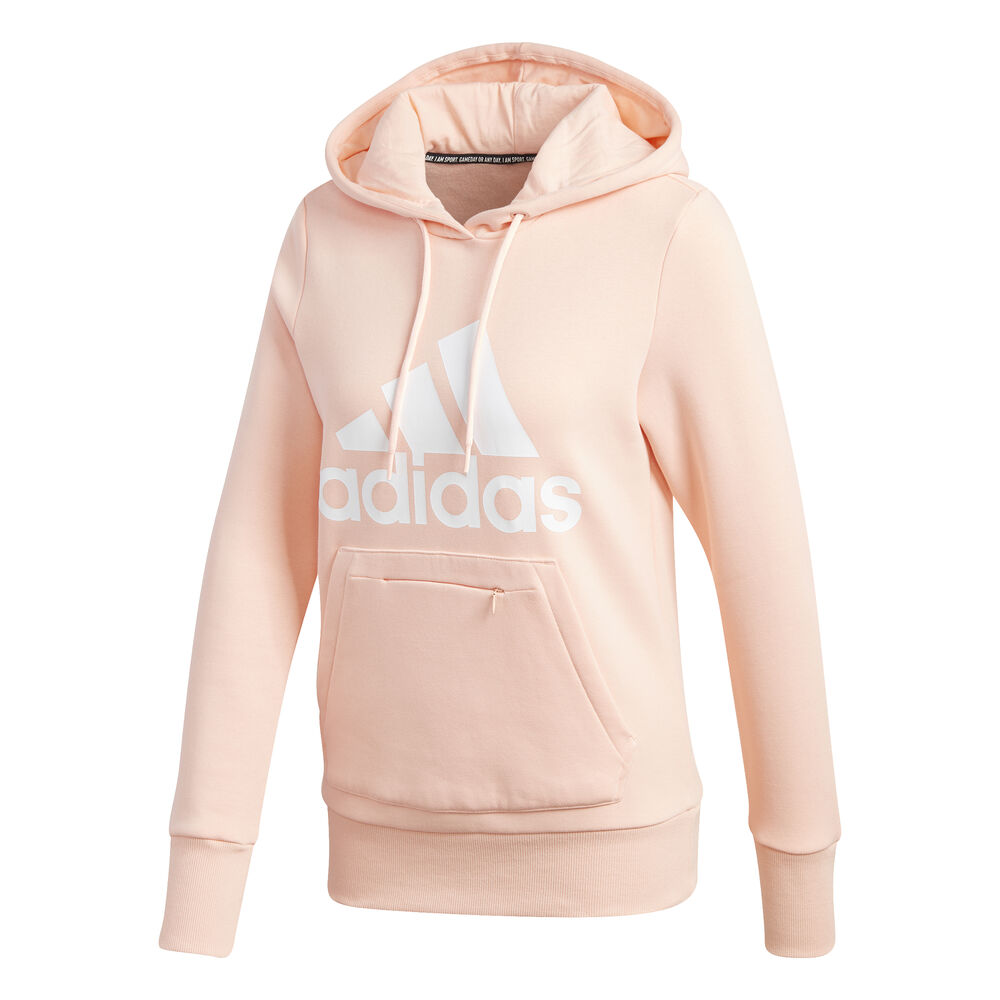 adidas Badge Of Sport Sweat à Capuche Femmes - Abricot, Blanc
