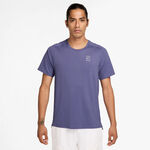 V&ecirc;tements de tennis Nike Nike Court Dri-FIT Advantage T-shirt Hommes-lilas