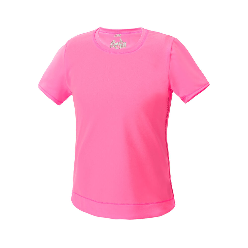 Lucky in Love Dynamik High-Low T-shirt Filles - Pink