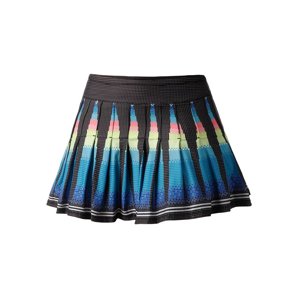 Lucky in Love Long Squared Up Pleated Jupe Femmes - Noir , Multicouleur