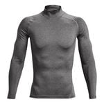 Vêtements Under Armour Under Armour Heatgear Comp Mock Haut Manches Longues Hommes-Gris