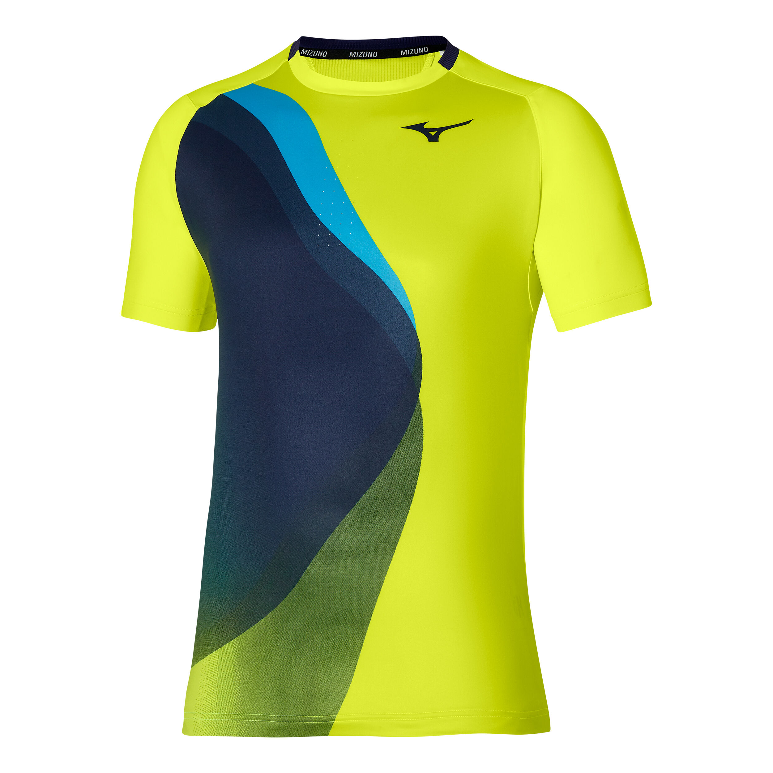 Release Shadow Graphic T shirt Hommes Jaune Bleu