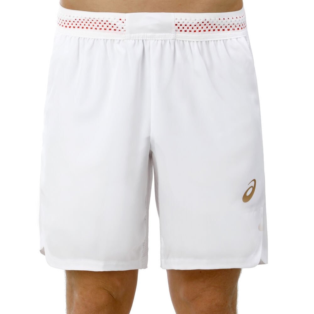 Asics 7Inch Shorts Hommes - Blanc , Orange