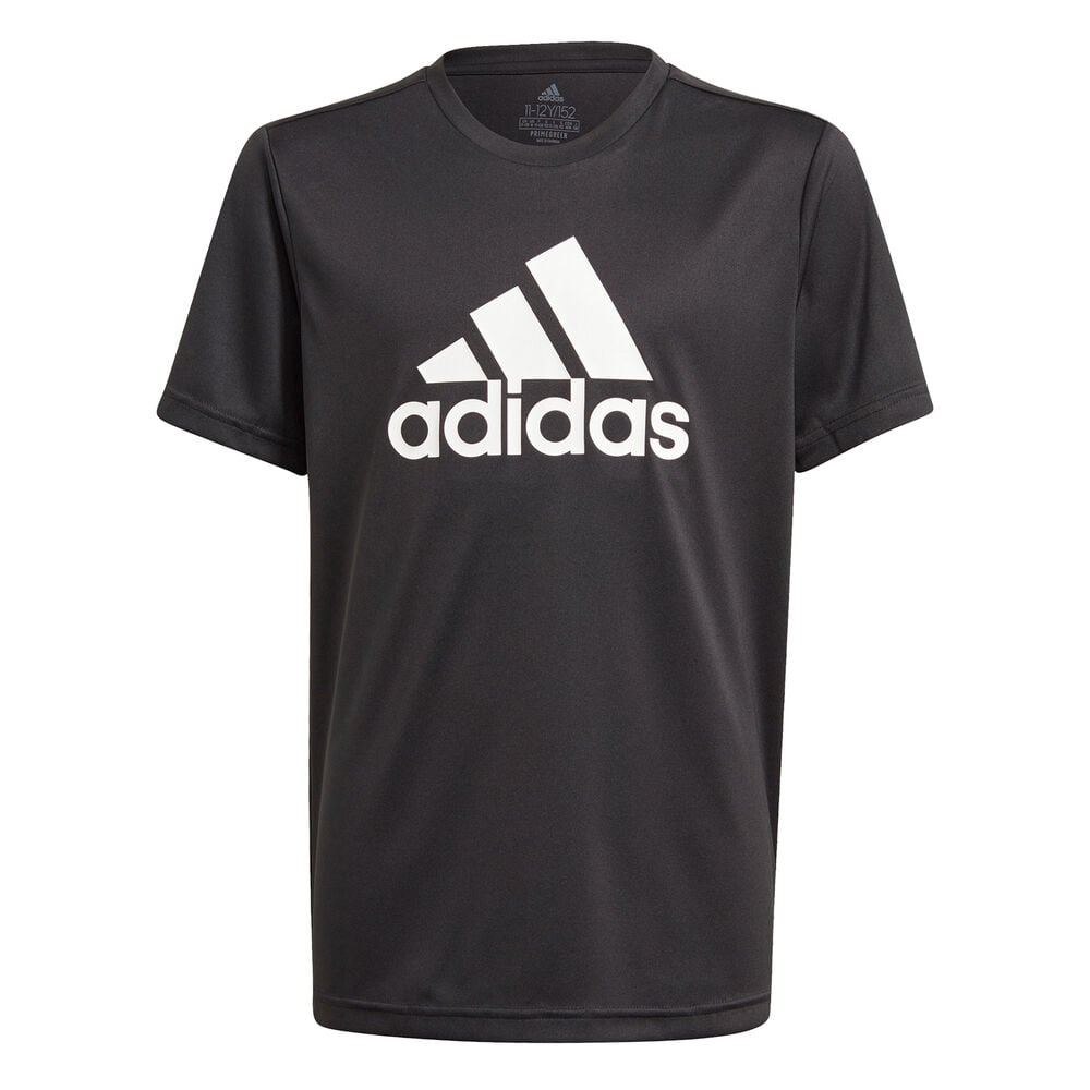 adidas Big Logo T-shirt Garçons - Noir , Blanc
