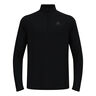 Essential 1/2 Zip Maillot de course Hommes-noir, noir
