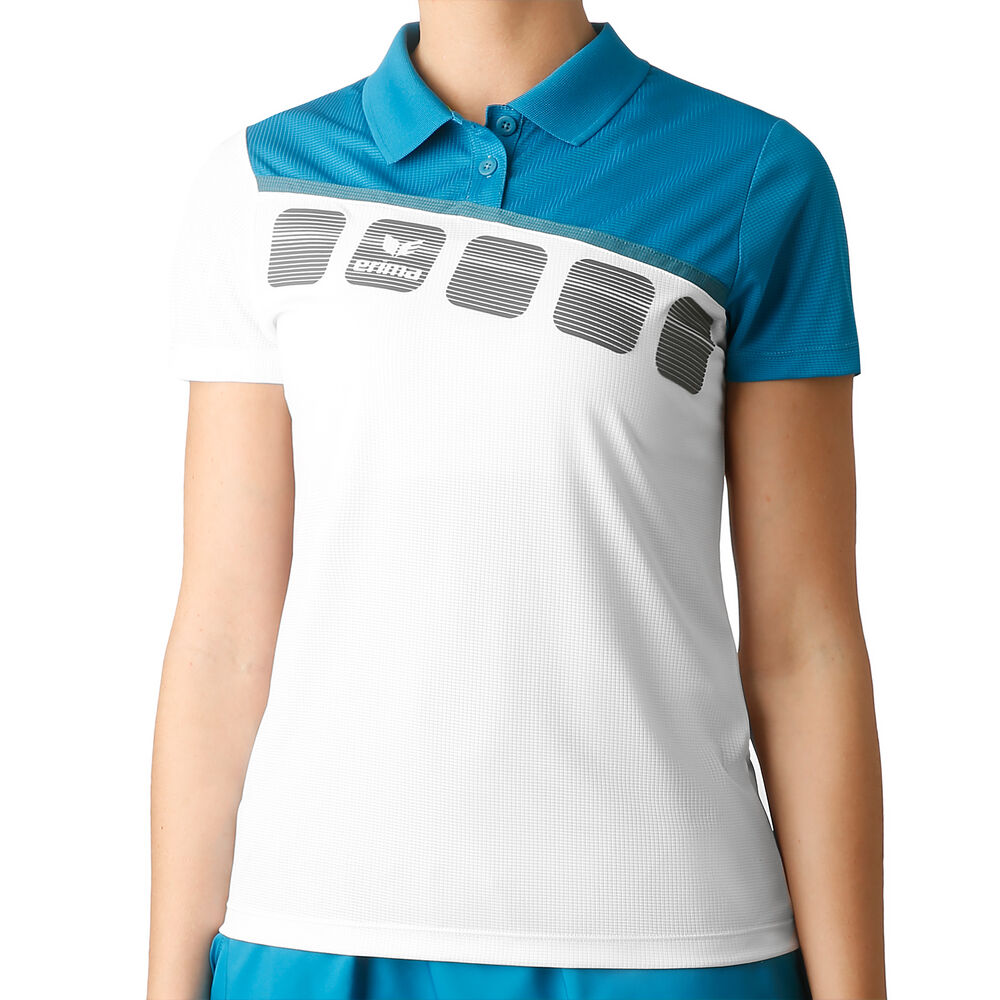 Erima 5-C Function Polo Femmes - Blanc , Bleu