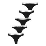 V&ecirc;tements de tennis Bj&ouml;rn Borg Bj&ouml;rn Borg Logo Thong 5 P String Femmes-noir, blanc