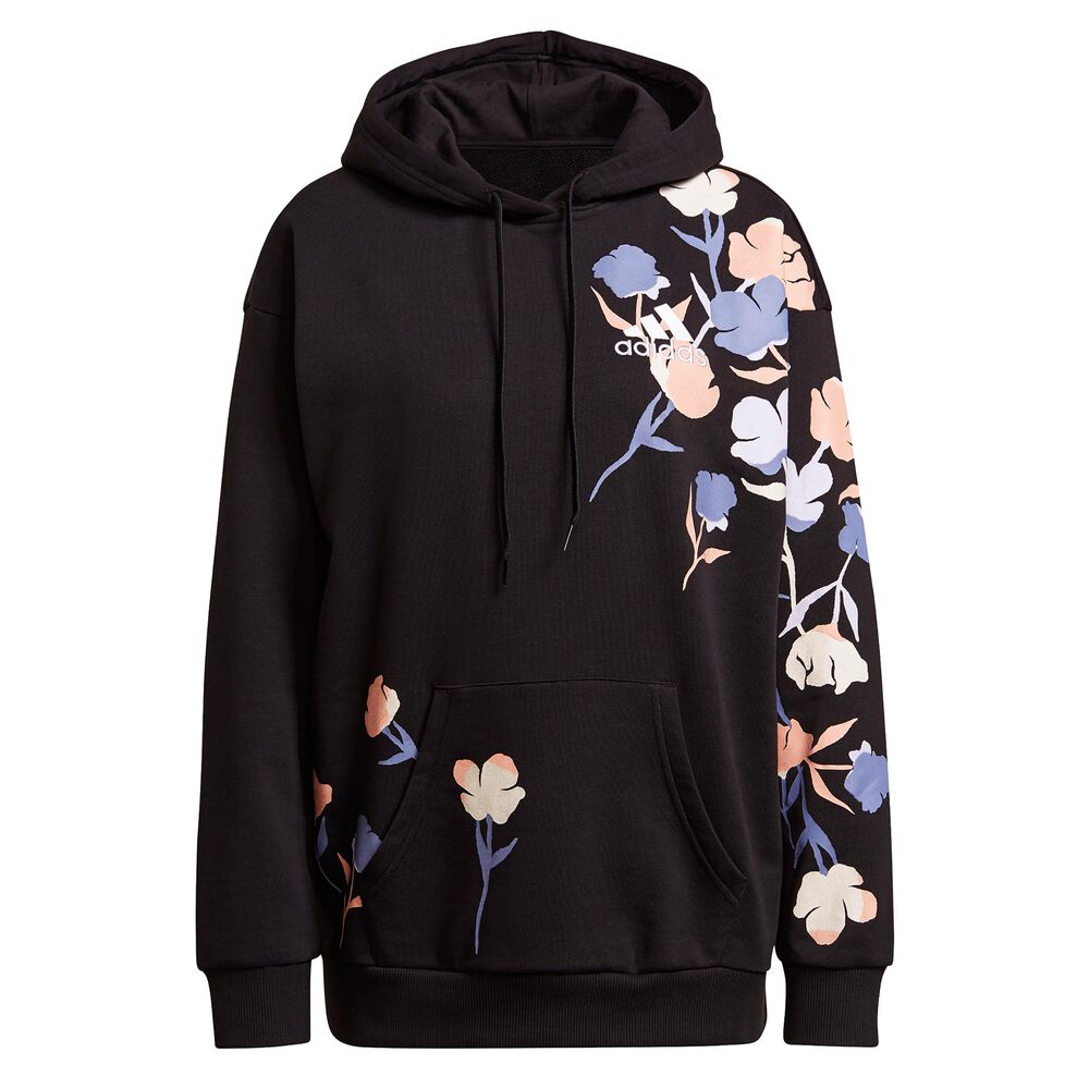 adidas Floral Sweat à Capuche Femmes - Noir , Multicouleur