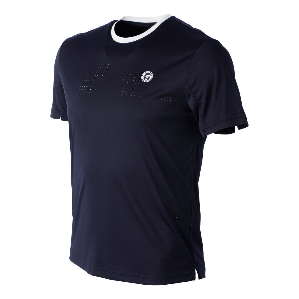 Sergio Tacchini Youngline Pro T-shirt Hommes - Bleu Foncé , Blanc