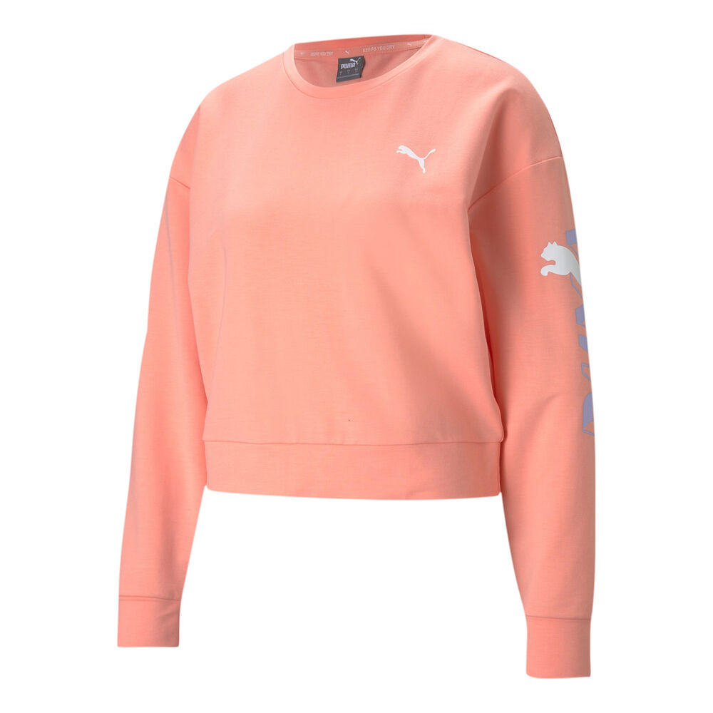 Puma Modern Sports Sweat T-shirt Femmes - Abricot, Blanc