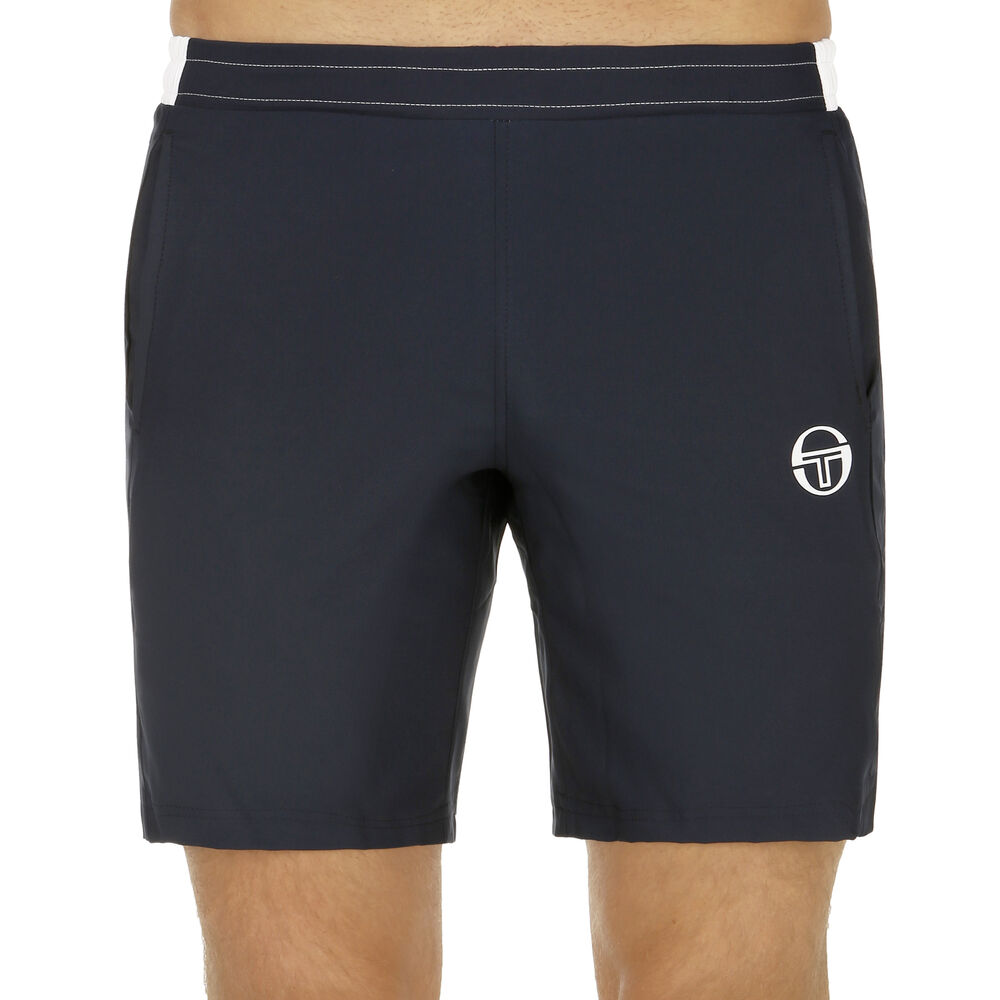 Sergio Tacchini Club Tech Shorts Hommes - Bleu Foncé , Blanc