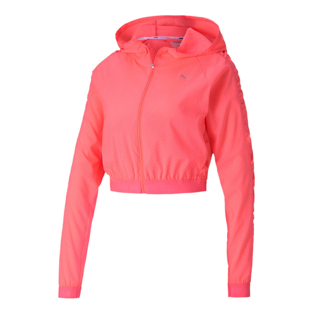 Puma Be Bold Woven Veste De Survêtement Femmes - Corail , Noir