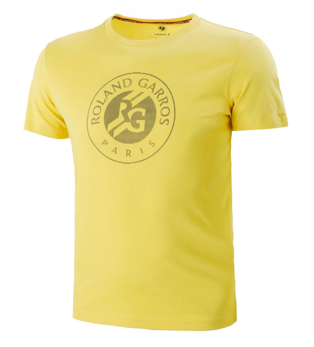 Lacoste Logo T-shirt Hommes - Jaune , Bleu Foncé