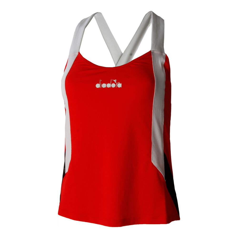 Diadora Débardeur Tank Top Femmes - Rouge , Blanc