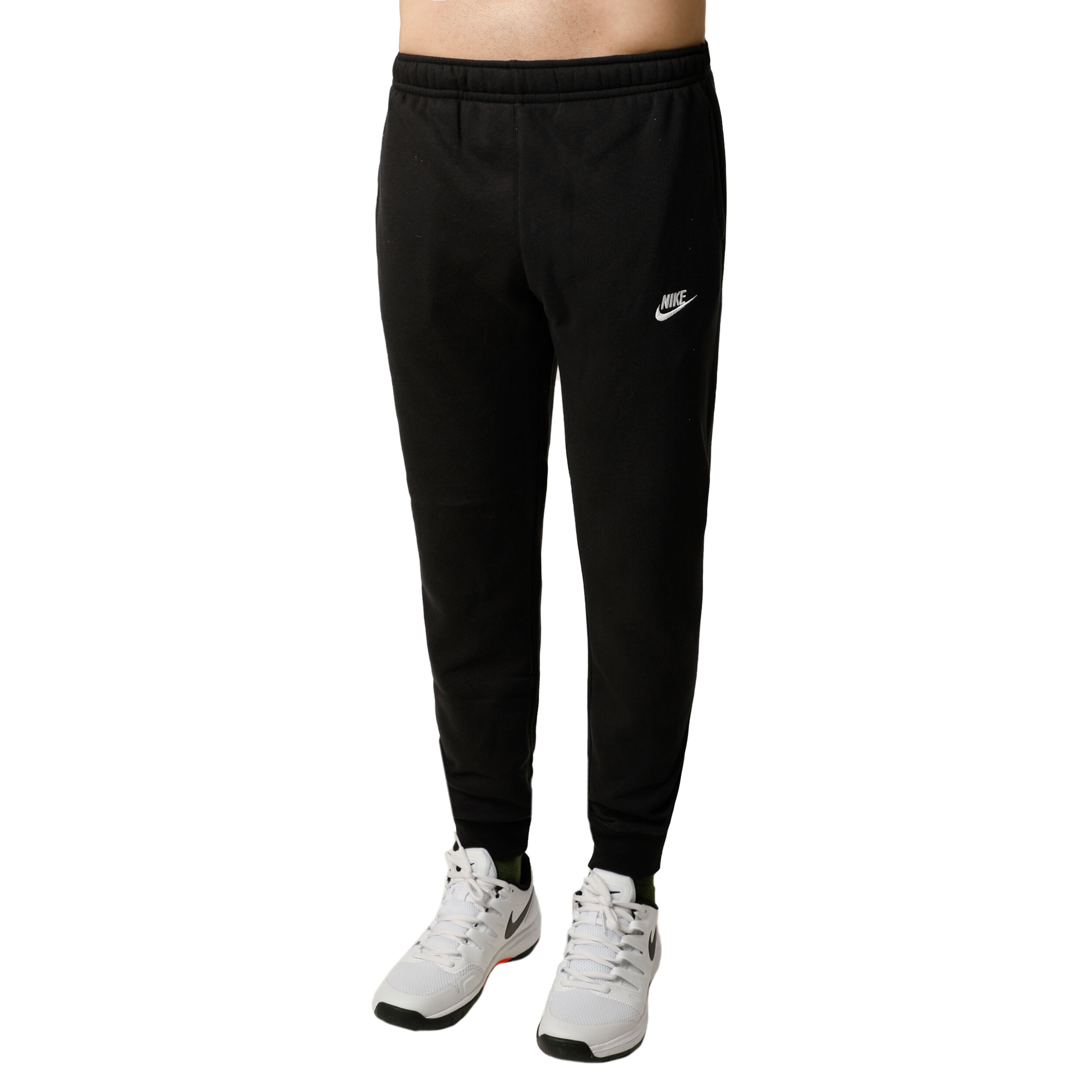Mens black nike fleece joggers clearance