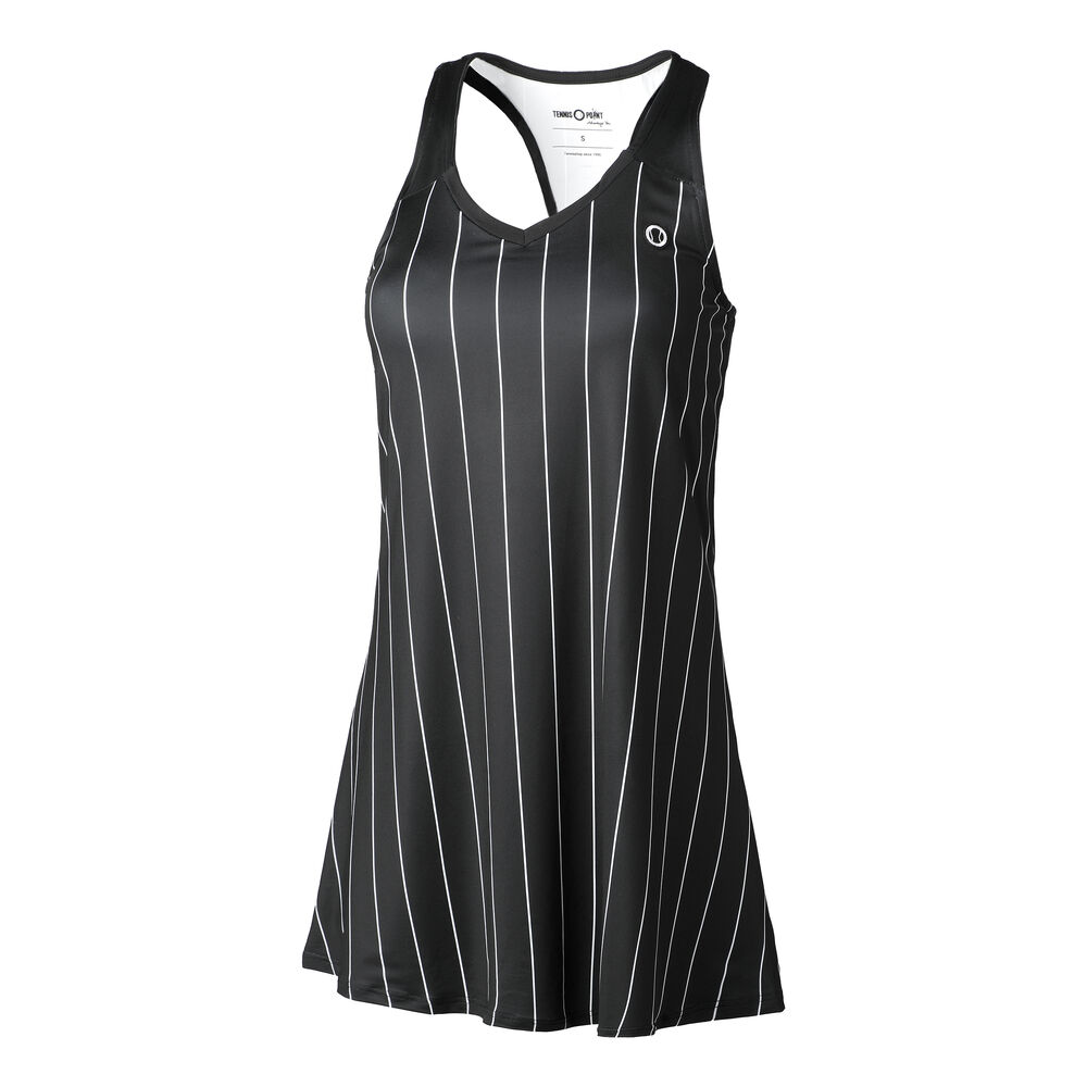 Tennis-Point Stripes Robe Edition Spéciale Femmes - Noir , Blanc