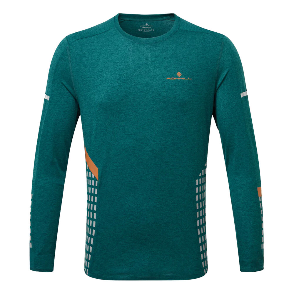 Ronhill Tech Afterhours Longsleeve Maillot De Course Hommes - Bleu Petrol