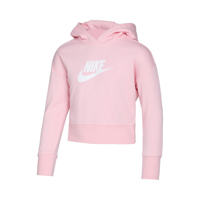 Buy Nike Sportswear Cropped Sweat À Capuche Filles Rosé, Blanc online