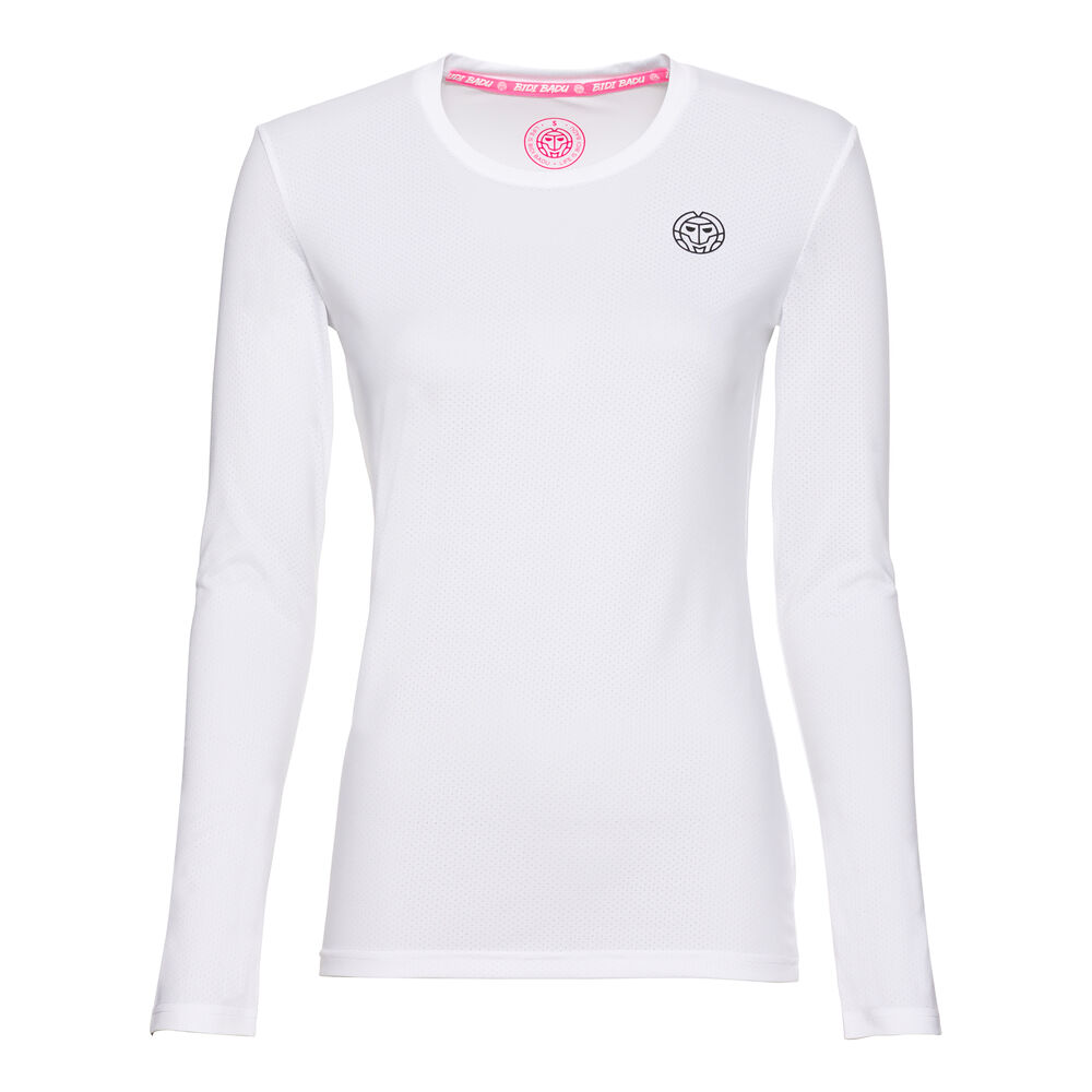 BIDI BADU Pia Tech Roundneck Haut Manches Longues Femmes - Blanc , Noir