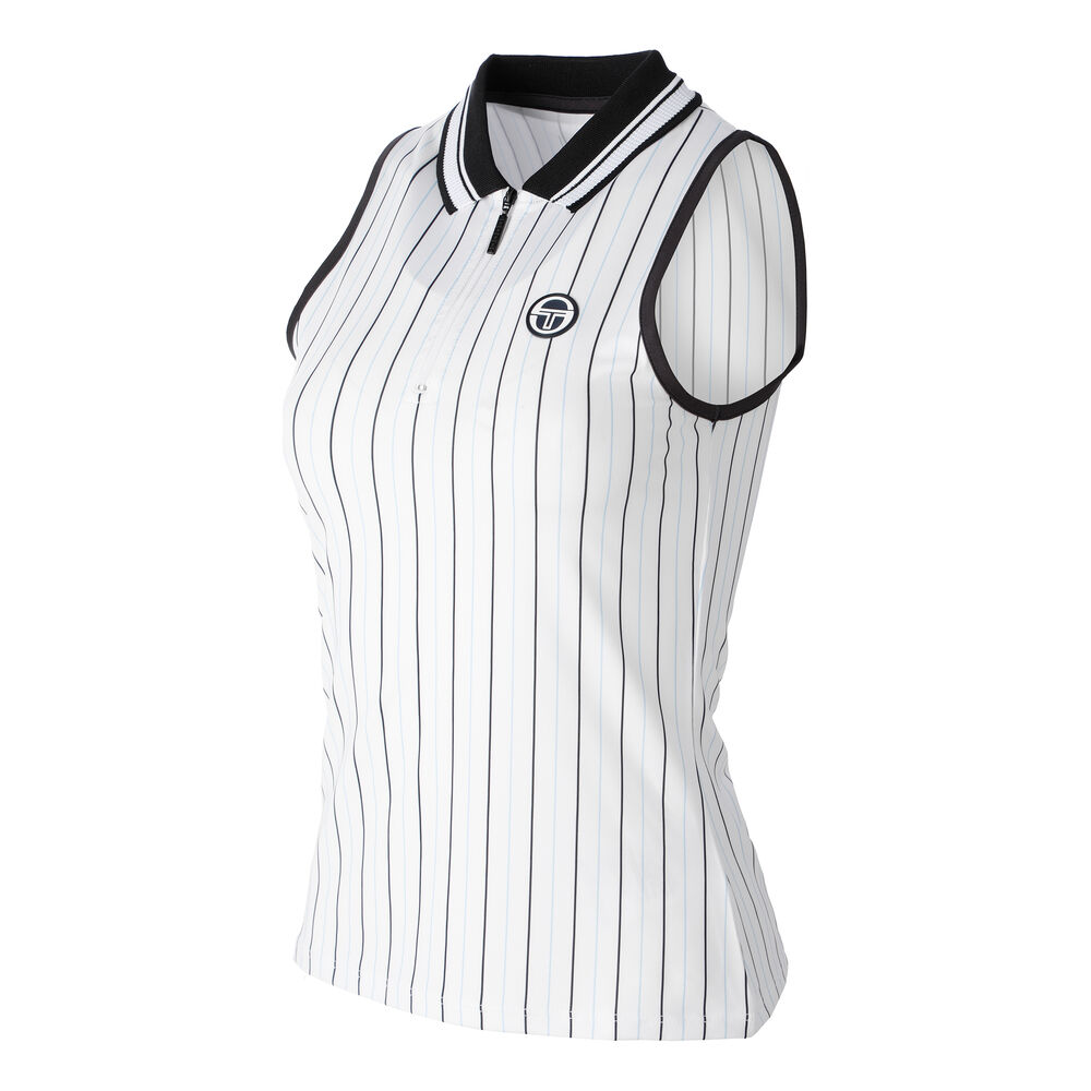 Sergio Tacchini Paris S/L Polo Femmes - Blanc , Gris Foncé