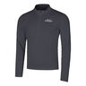 Pacer Flash Half-Zip Maillot De Course Hommes-Gris Fonc&eacute;