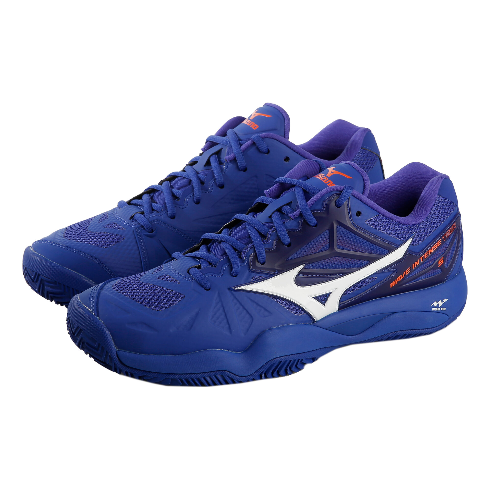 Mizuno Wave Intense Tour 5 Clay Chaussure Terre Battue Hommes - Bleu Foncé , Blanc acheter en