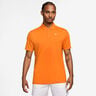 Dri-Fit Victory Court Solid Polo Hommes - orange, blanc