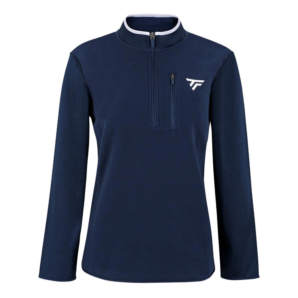 Tecnifibre+Polar+Quarter+Zip+Haut+Manches+Longues+Femmes-Bleu+Fonce